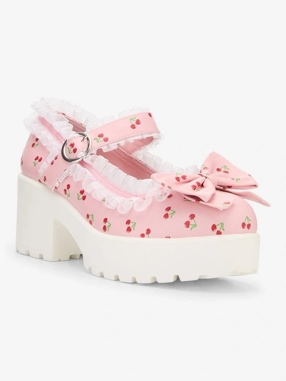 koi pink cherry mary janes
